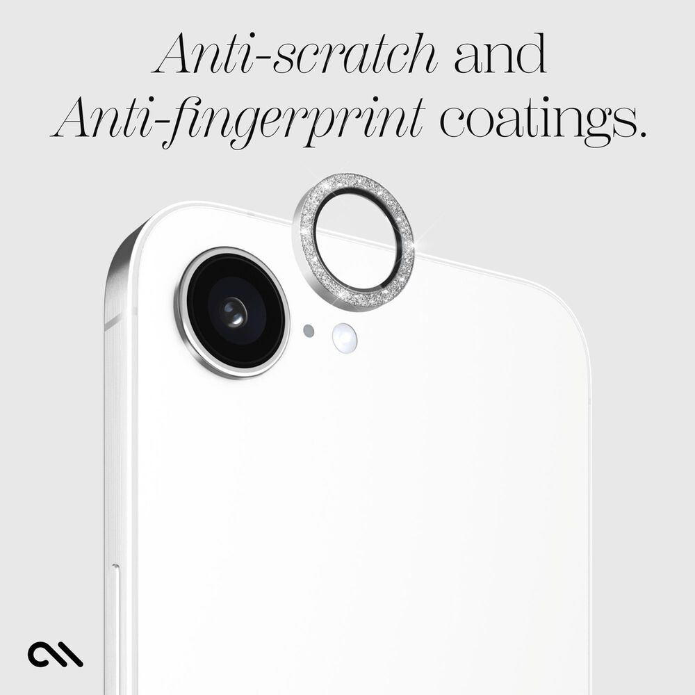 Case-Mate Aluminum Ring Camera Lens Glass Protector for Apple iPhone 16e in Twinkle, , large