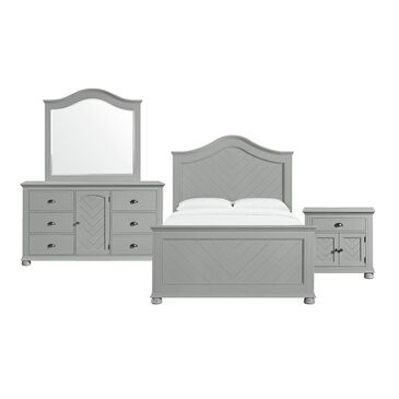 Mayberry Hill Kona 4 Piece Full Bedroom Set in Gray, , large