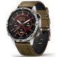 Garmin MARQ Adventurer Edition (Gen 2) Smartwatch 46 mm Damascus Steel Case with Brown Band, , large