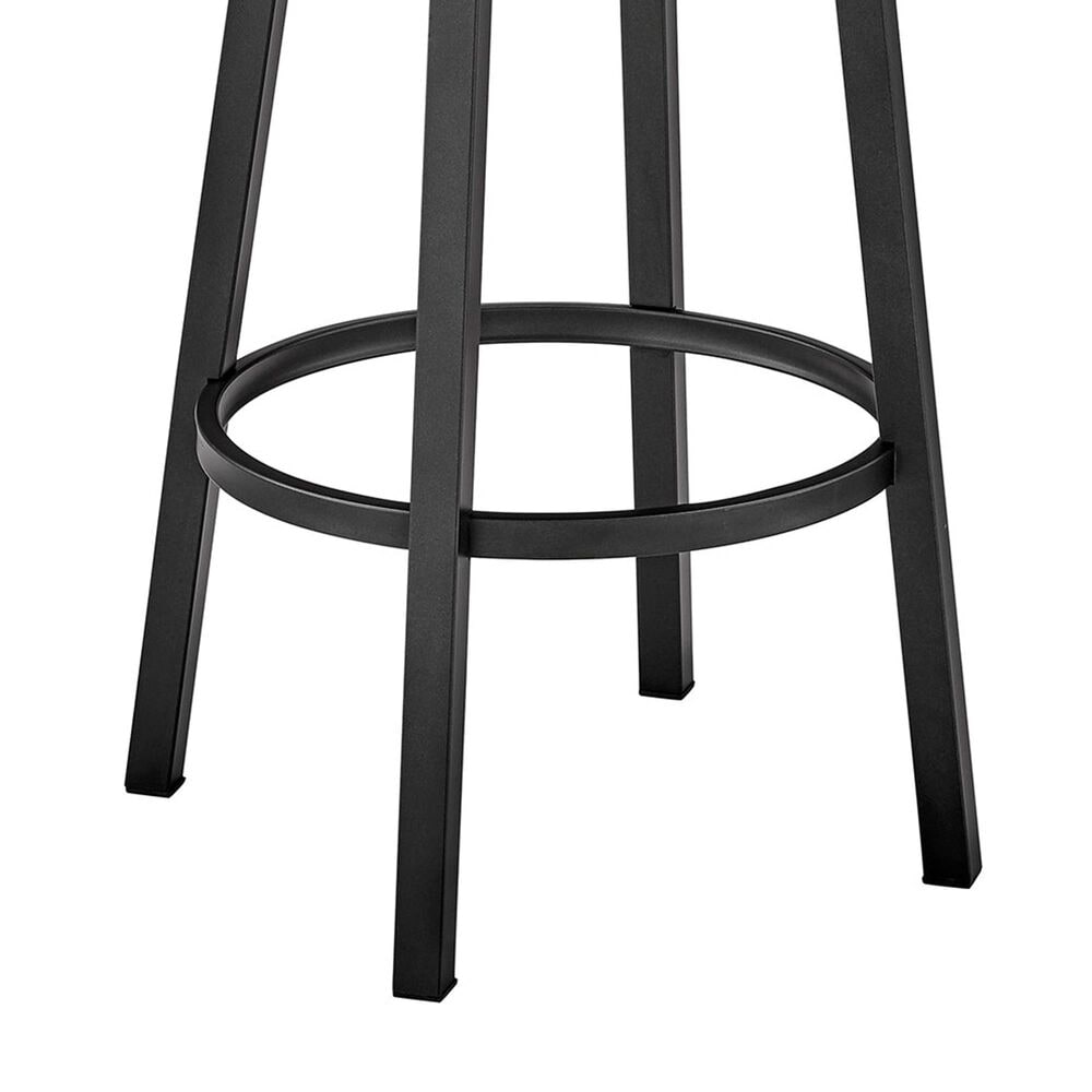 Armen Living Lorin 26" Swivel Counter Stool in Black, , large