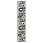 Nourison Aloha 2"3" x 12" Black and White Indoor/Outdoor Runner, , large