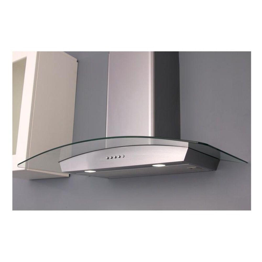 Berkshire 30" Curved Glass Chimney Hood, , large