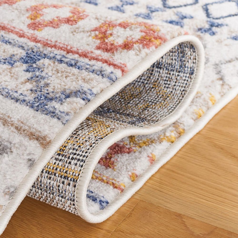 Safavieh Astoria Southwestern 9&#39; x 12&#39; Ivory, Blue and Rust Area Rug, , large