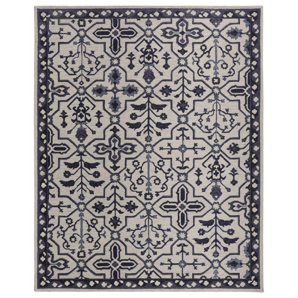 Feizy Fallon 9" x 12" Ivory Area Rug, , large