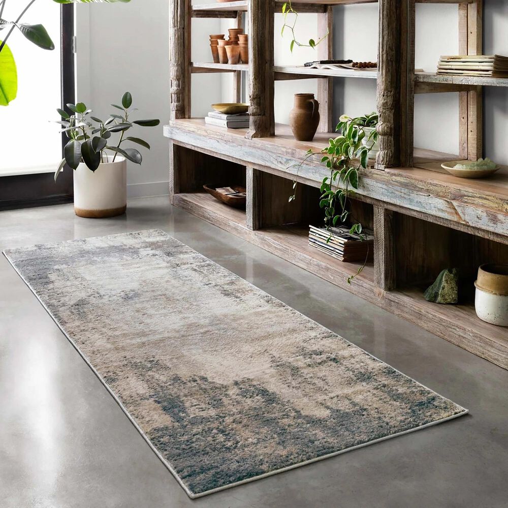 Loloi II Teagan TEA-08 2&#39;8&quot; x 10&#39;6&quot; Ivory and Mist Runner, , large