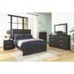 Ashley Belachime 4 Piece Full Panel Bedroom Set in Dark Charcoal, , large