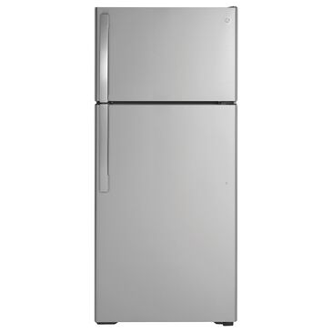GE Appliances 16.6 Cu. Ft. Top-Freezer Refrigerator in Stainless Steel, , large