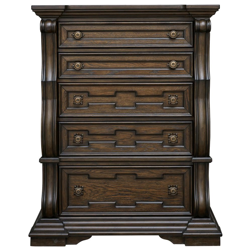 Millenium Maylee 5-Piece Queen Bedroom Set in Dark Brown, , large