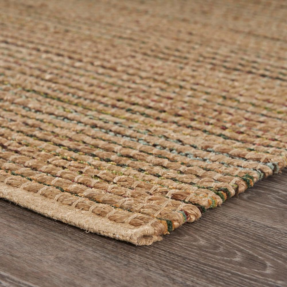 L&amp;R Resources Natural Fiber Striped Multicolor 9' x 12' Area Rug, , large