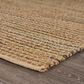 L&R Resources Natural Fiber Striped Multicolor 9" x 12" Area Rug, , large