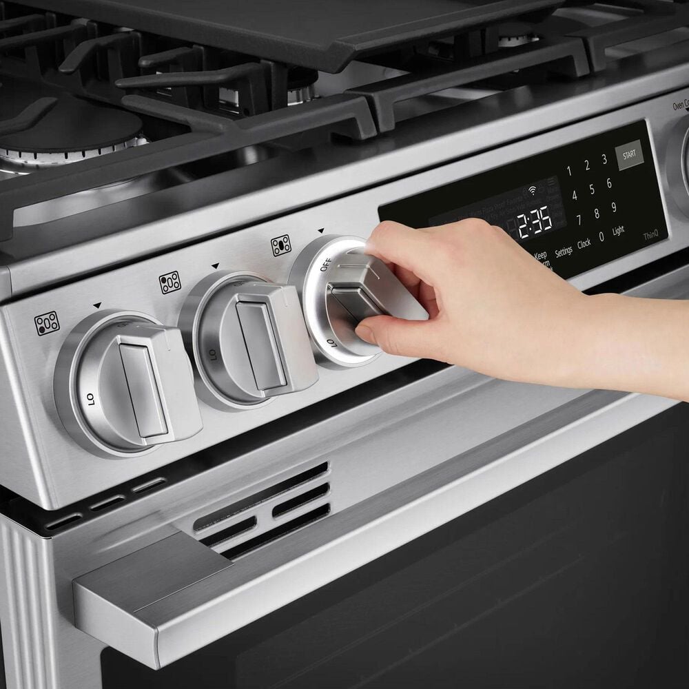 LG 6.3 Cu. Ft. Slide-in Gas Range in PrintProof Stainless Steel, , large