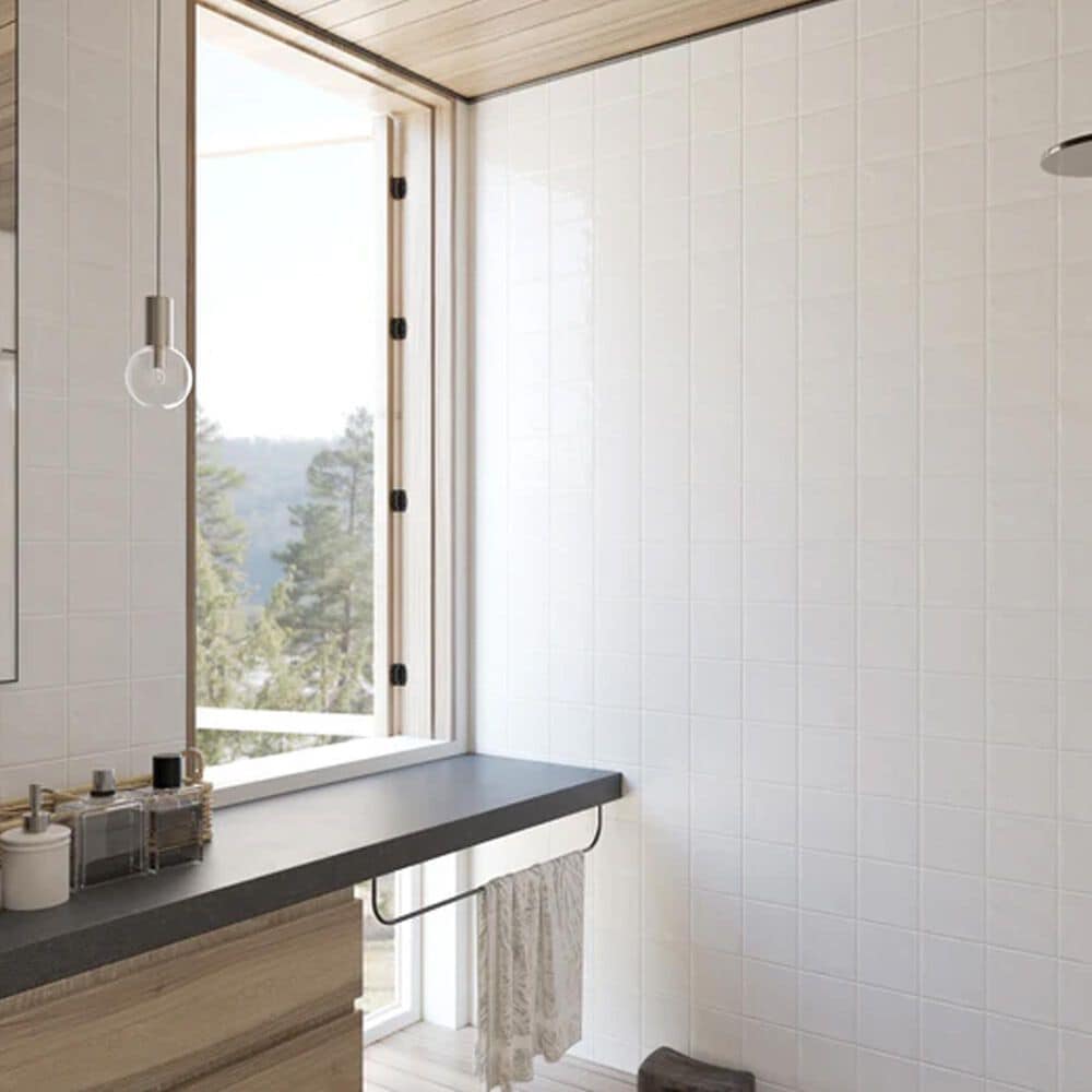 Emser Antigo Vanilla 5&quot; x 5&quot; Glossy Ceramic Wall Tile, , large