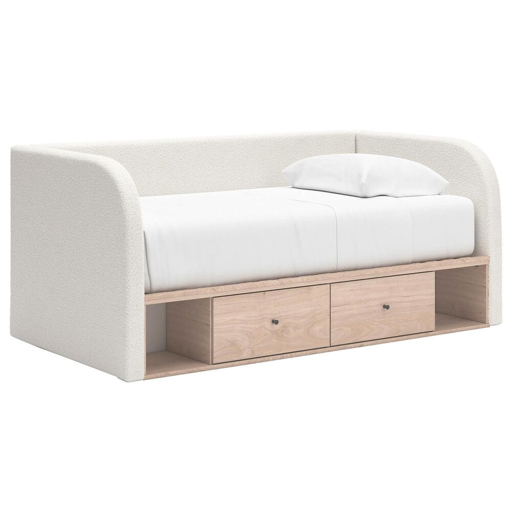 Ashley Arloster Full Upholstered Day Bed with Storage  in White, , large