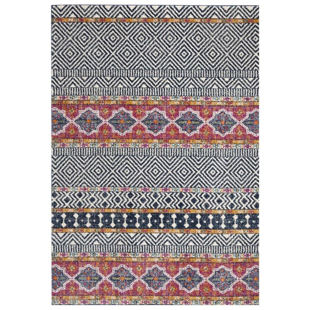 Safavieh Madison MAD797N 4" x 6" Navy and Ivory Area Rug, , large