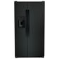 GE Appliances 25.3 Cu. Ft. Side by Side Refrigerator with External Dispenser in Black, , large