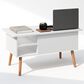 HOMLUX 2-Tier Lift Top Coffee Table in White, , large