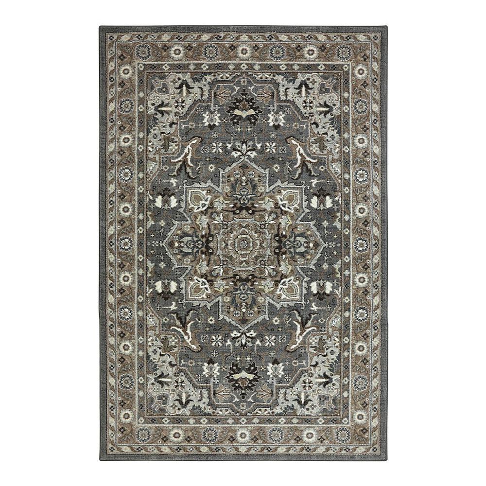 Karastan Euphoria Rhodes 90270-471 3"6" x 5"6" Ash Grey Area Rug, , large
