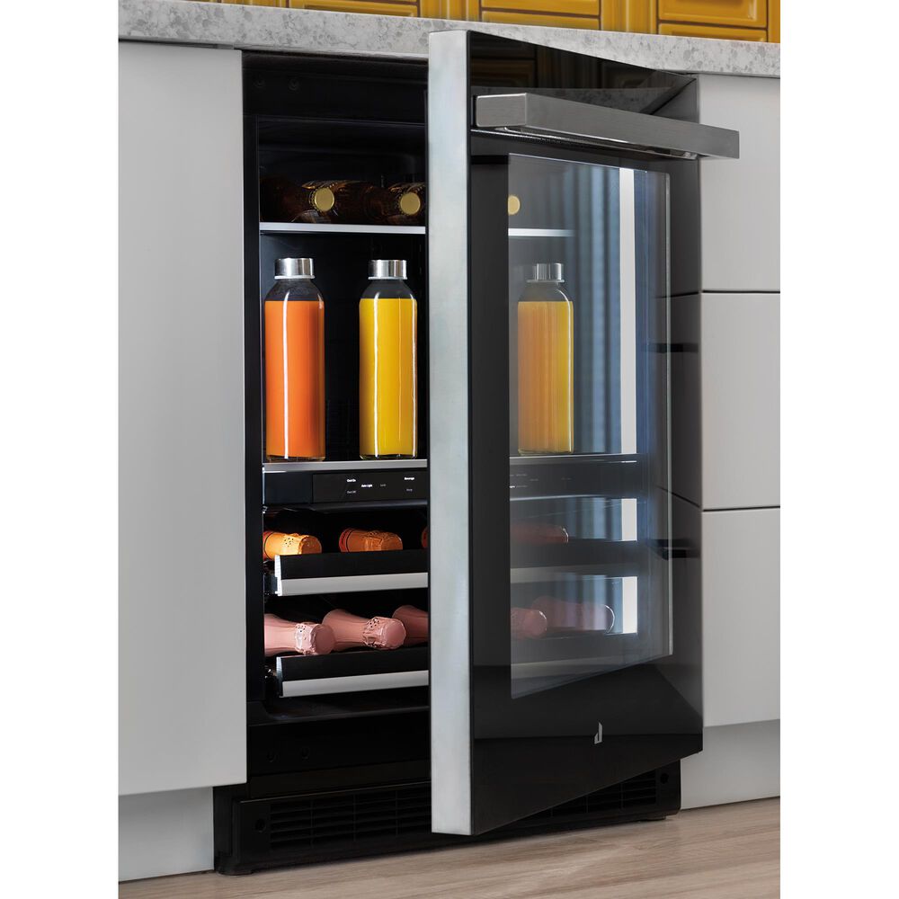 JennAir NOIR 24" Built-In Undercounter Beverage Center Left Swing in Black Stainless Steel, , large
