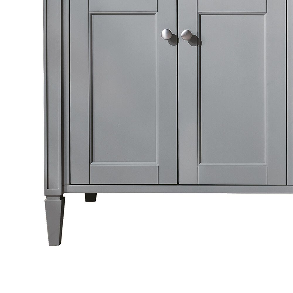 James Martin Vanities Brittany 72" Double Bathroom Vanity in Urban Gray with 3 cm Lime Delight Quartz Top and Rectangular Sinks, , large