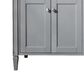 James Martin Vanities Brittany 72" Double Bathroom Vanity in Urban Gray with 3 cm Lime Delight Quartz Top and Rectangular Sinks, , large