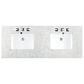 James Martin Vanities Breckenridge 60" Double Bathroom Vanity in Serenity Blue with 3 cm Eternal Jasmine Pearl Quartz Top and Rectangular Sinks, , large