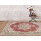 Amer Rugs Century 9" x 13" Burgundy Red and Teal Area Rug, , large
