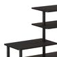 HOMLUX Turn-N-Tube 3-Tier Side Display Rack in Espresso and Black, , large