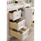 James Martin Vanities De Soto 48" Single Bathroom Vanity in Bright White with 3 cm White Zeus Quartz Top and Rectangular Sink, , large