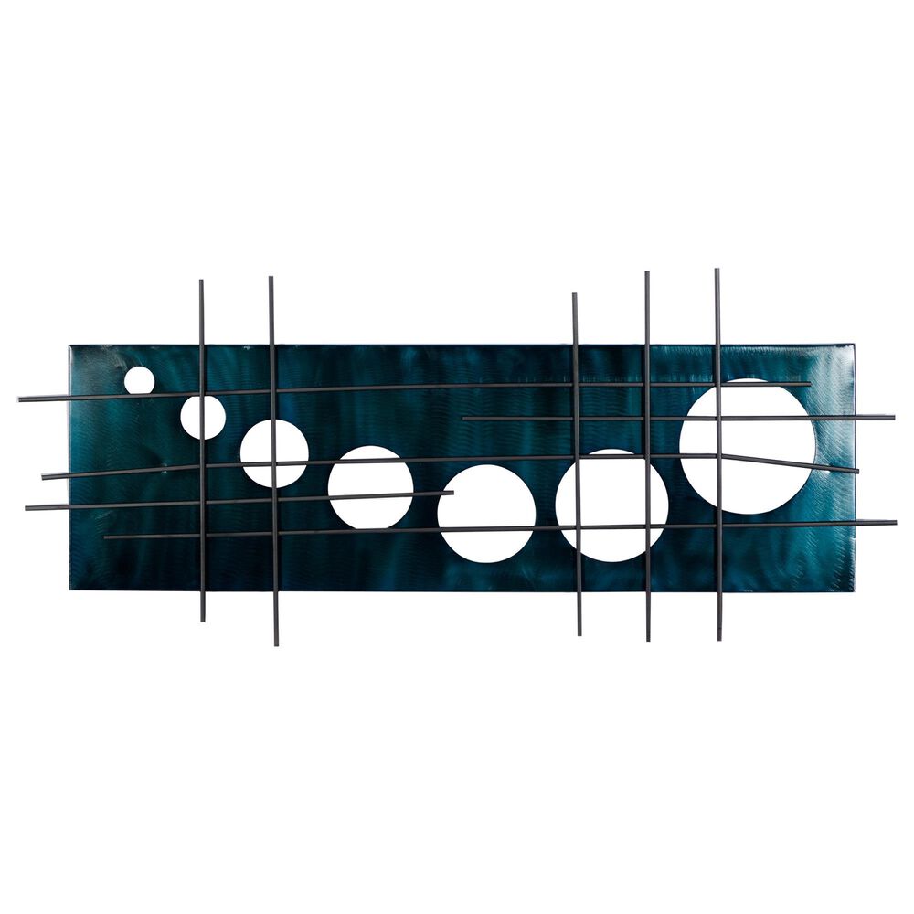 Maple and Jade 17" x 40" Wall Decor in Black and Dark Blue, , large
