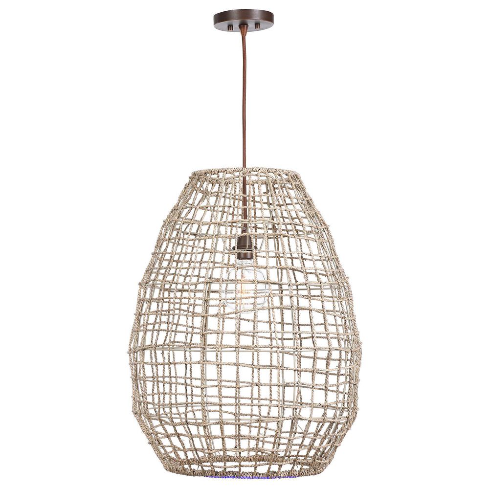 Uttermost Cross Weave 1-Light Pendant, , large