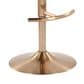 Lumisource Claire Swivel Barstool with Green Cushion in Gold (Set of 2), , large