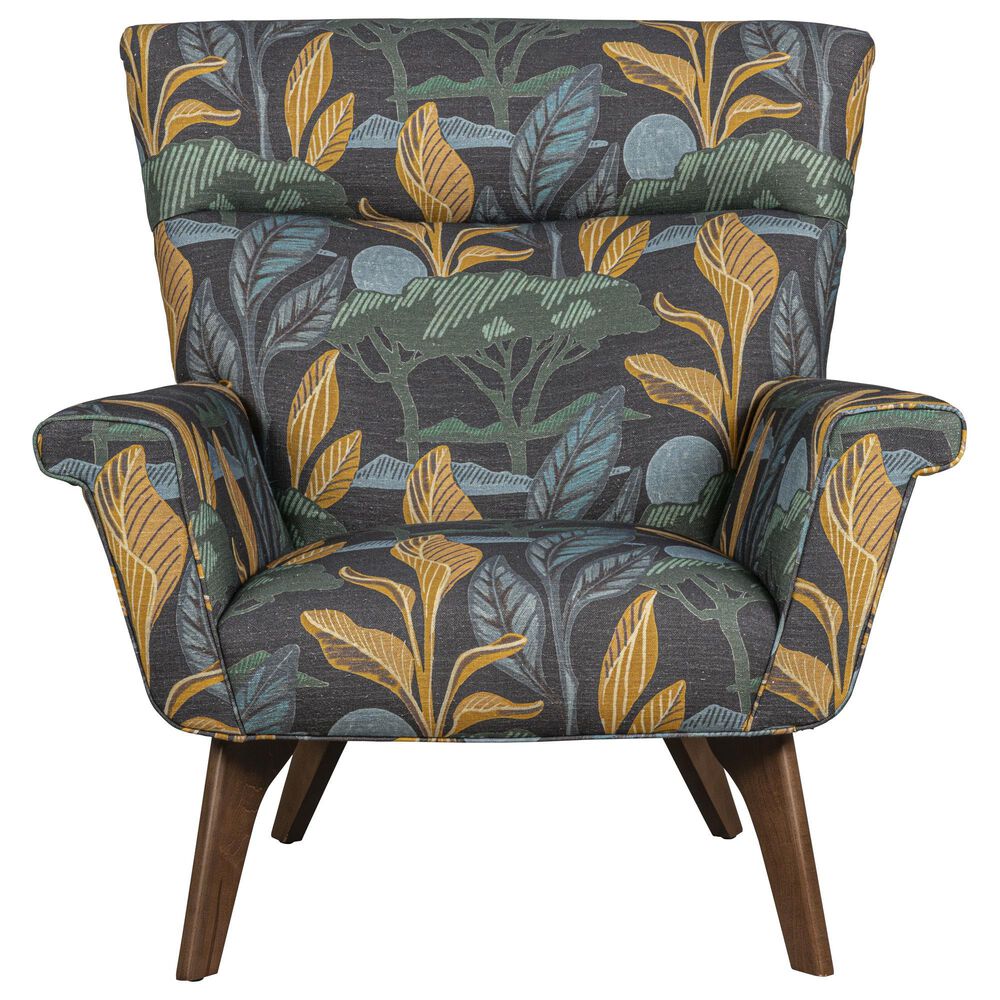 Huntington House Accent Chair in Blue Floral, , large