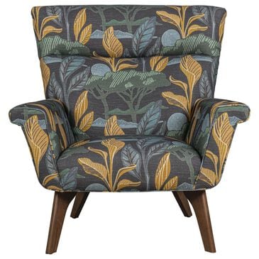 Huntington House Accent Chair in Blue Floral, , large