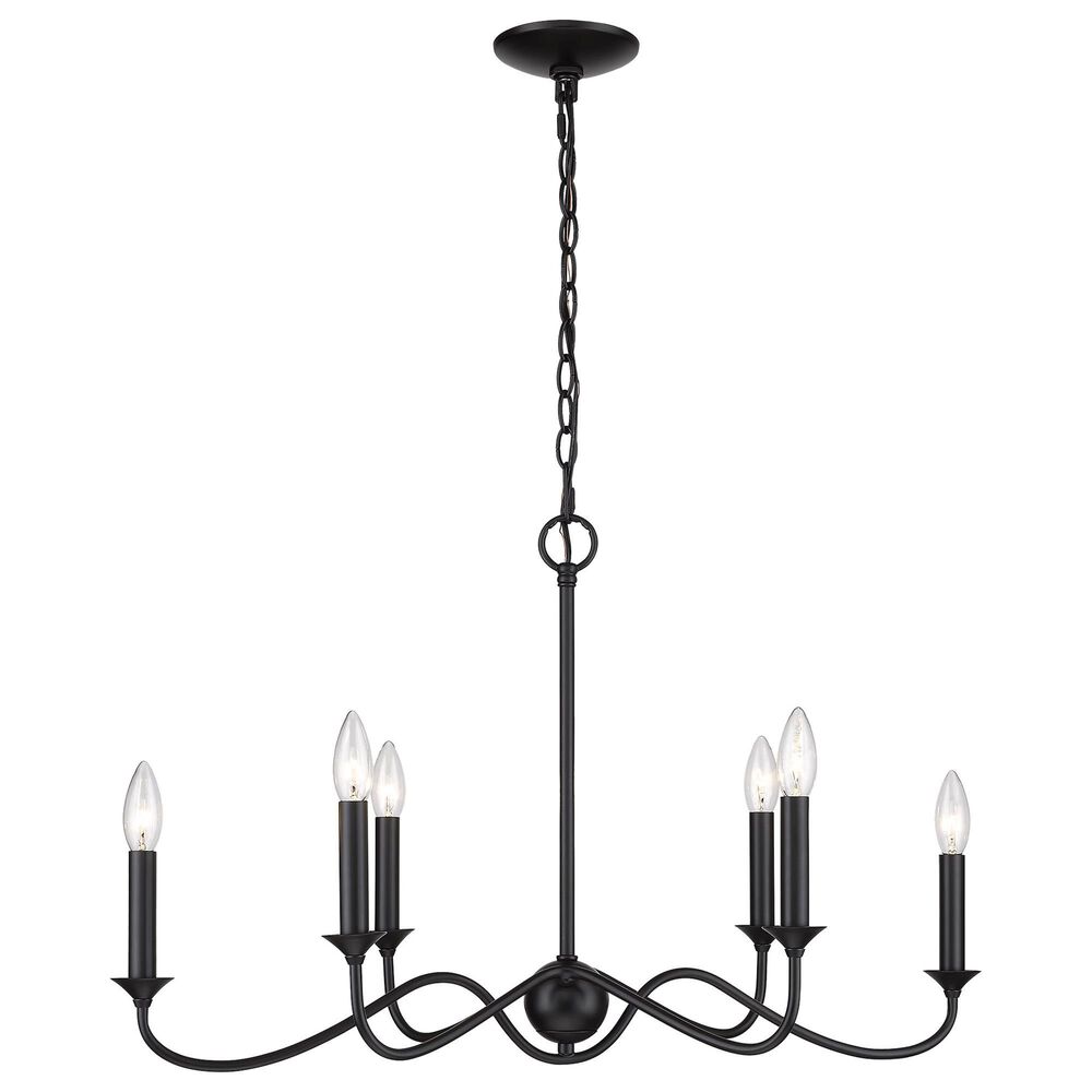 Golden Lighting Tierney Linear Pendant in Matte Black, , large