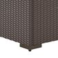 Homestyles Palm Springs 4-Piece Patio Loveseat Set in Brown, , large
