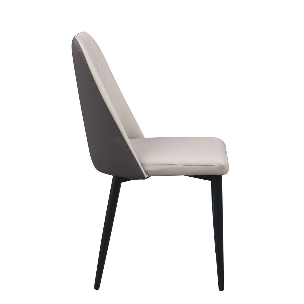 Monroe Judith Dining Table and Chairs in Marbleized Matte Gray, , large