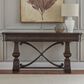Belle Furnishings Provence Park 3-Drawer Sofa Table in Chateau Brown, , large