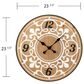 Southern Enterprises Aprille Wall Clock in Natural, White and Black, , large