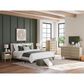 Ashley Cielden King Upholstered Platform Bed with Roll Slats in Tan, , large