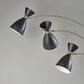 Adesso Oscar 3-Arm Arc Lamp in Black and Antique Brass, , large