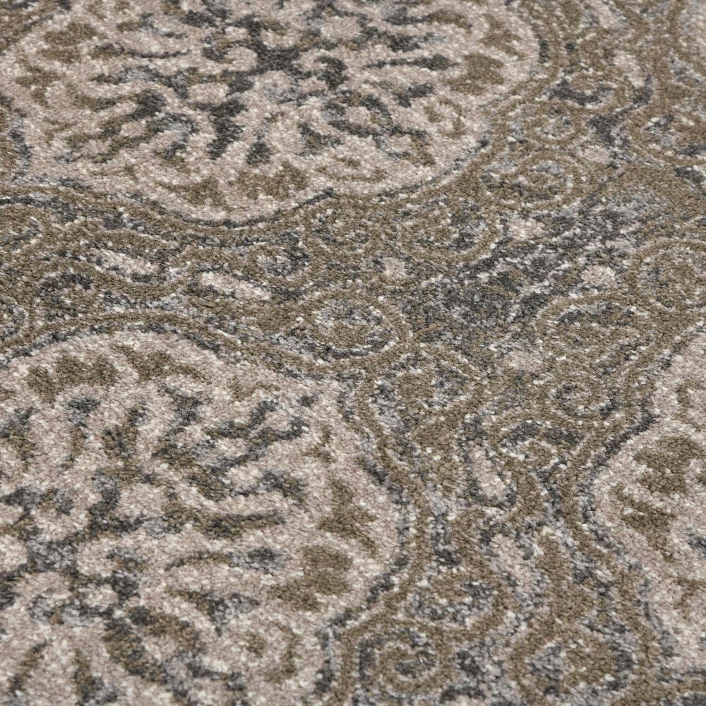 Amer Rugs Alexandria 6&#39;7&quot; Round Walnut Area Rug, , large