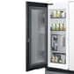 Samsung Bespoke Bespoke 24 Cu. Ft. French Door Refrigerator with Beverage Center - White Glass Top Panels and Grey Glass Bottom Door Panel Included, , large