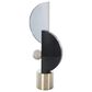 Maple and Jade Abstract Decorative Sculpture with Orb and Base in Black and Silver, , large