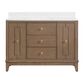 37B Kinsale 48" Single Bathroom Vanity Cabinet in Walnut Drift with White Composite Stone Top and Backsplash, , large