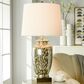 Flair Industries 31.5" Reactive Glaze Table Lamp in Speckled Brown, , large