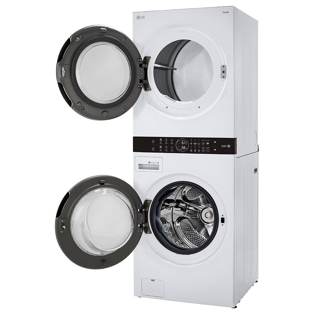 LG WashTower 4.5 Cu. Ft. Washer and 7.4 Cu. Ft. Electric Dryer in White, , large