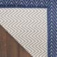 Nourison Horizon HOZ02 Navy 6" x 9" Indoor/Outdoor Area Rug, , large