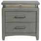 Davis International Cameron 3-Drawer Nightstand in Gray, , large