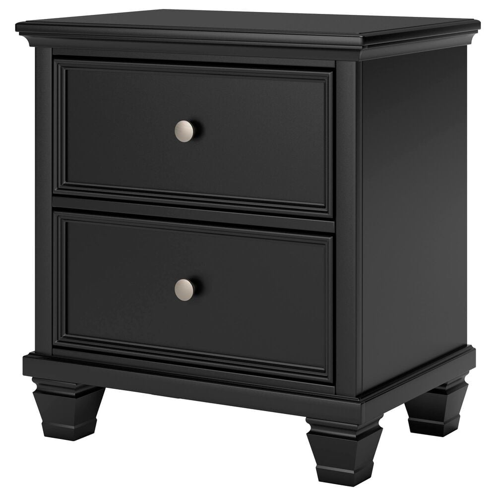 Ashley Lanolee 3-Piece Queen Bed with Two Nightstands in Black, , large
