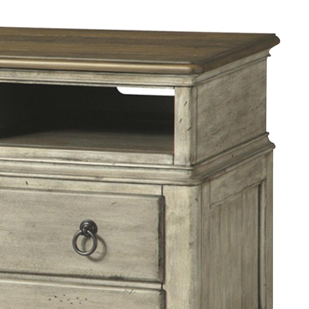 Flexsteel Plymouth 67&quot; Entertainment Base in Whitewash, , large